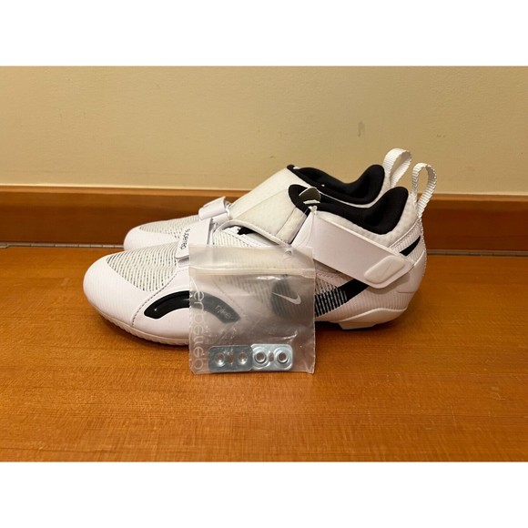 Nike Shoes - Nike SuperRep Cycle Indoor Cycling Shoes White Black Women’s Size 7.5 CJ0775-100